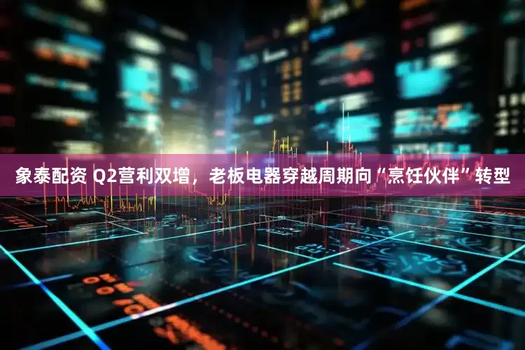 象泰配资 Q2营利双增，老板电器穿越周期向“烹饪伙伴”转型